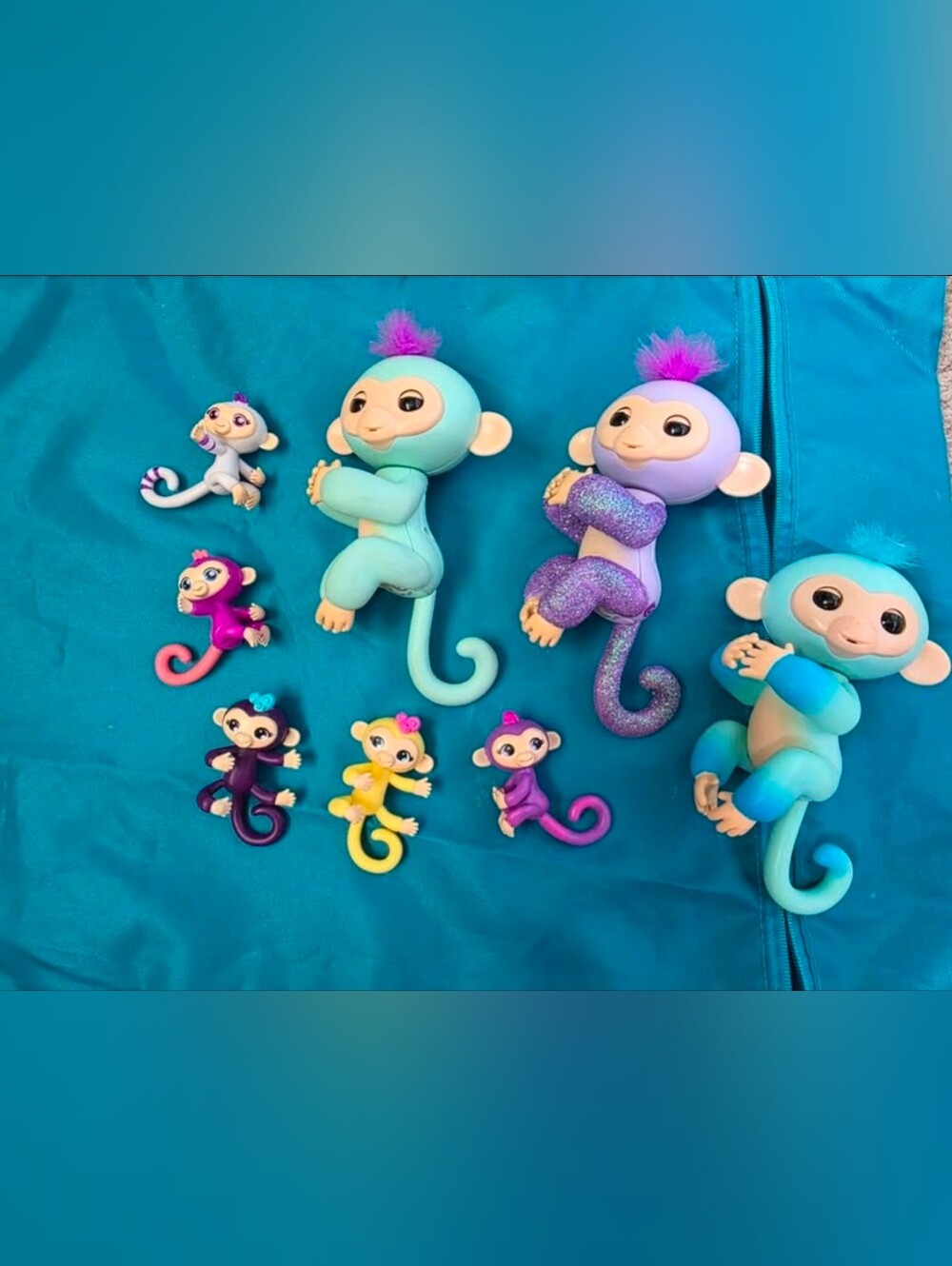 Fungerlings Monkey Toys - Purple & Teal Options